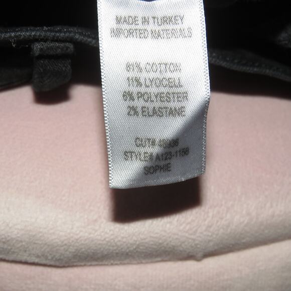 Agolde Black Wash Denim Sophie Cropped Skinny Jeans - Picture 11 of 11